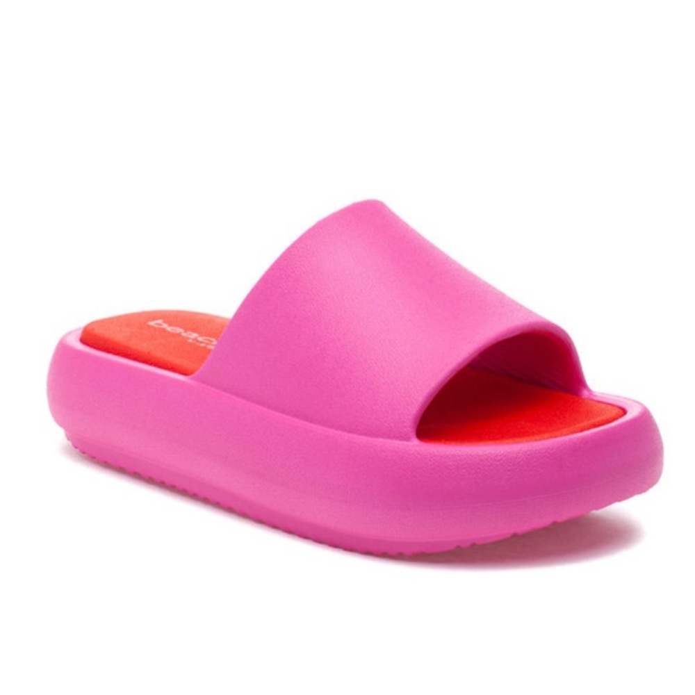 J/Slides NWT Fuchsia/Red Beach Slides